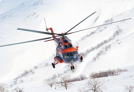 Вертолёт МИ-8 совершил жёсткую посадку в Соболевском районе Камчатки